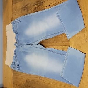 Hybrid & Co 2x women's lightweight light wash stretchy slight bootcut jeans